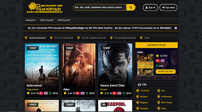 Film Keyfiniz İçin Doğru Yer