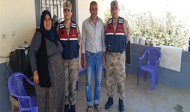 Jandarma ekipleri şehit babalarını unutmadı