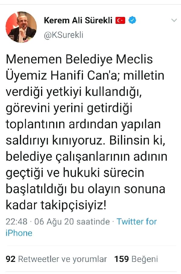 AK Parti Meclis Üyesi, belediye çalışanları tarafından darbedildi