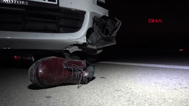 Bursa'da Otobanda otomobilin çarptığı yaya öldü
