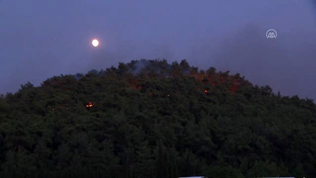 (DRONE) Menderes'te orman yangını (6)
