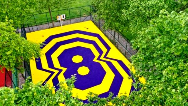 Kadıköy'de Kobe Bryant'ın anısına yapılan basketbol sahasını dünyaca ünlü spor kanalı ESPN, sosyal medyasında paylaştı