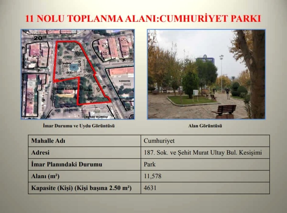 Nazilli Belediyesi ilçe genelindeki toplanma merkezlerini açıkladı