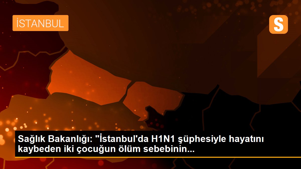 Sağlık Bakanlığı: "İstanbul'da H1N1 şüphesiyle hayatını kaybeden iki çocuğun ölüm sebebinin...
