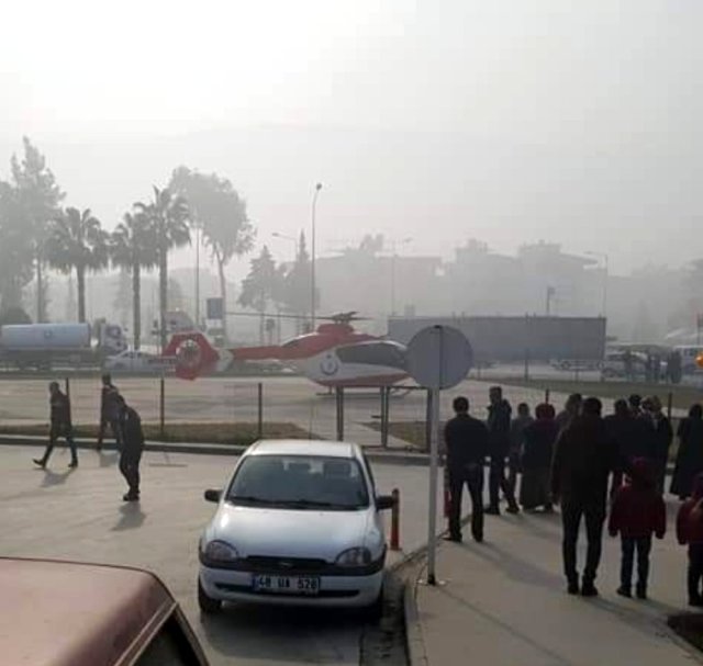 Sisli havaya aldırmayan 112 pilotu Egemen Bebek için havalandı