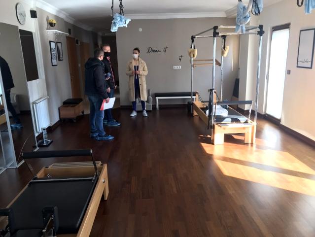Spor tesislerinde Covid-19 denetimi yapıldı