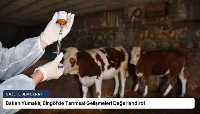 Bakan Yumaklı, Bingöl’de Tarımsal Gelişmeleri Değerlendirdi