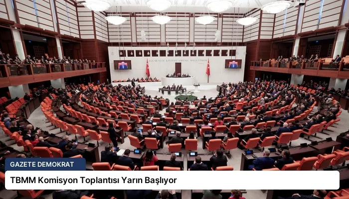 TBMM Komisyon Toplantısı Yarın Başlıyor