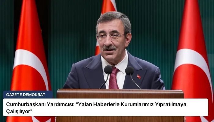 Cumhurbaşkanı Yardımcısı: “Yalan Haberlerle Kurumlarımız Yıpratılmaya Çalışılıyor”