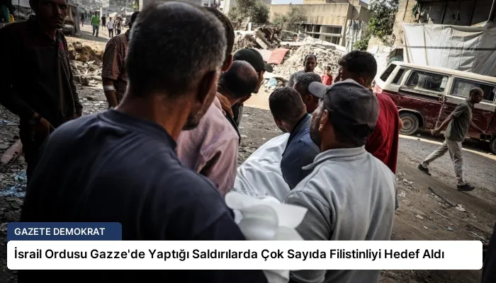 İsrail Ordusu Gazze’de Yaptığı Saldırılarda Çok Sayıda Filistinliyi Hedef Aldı