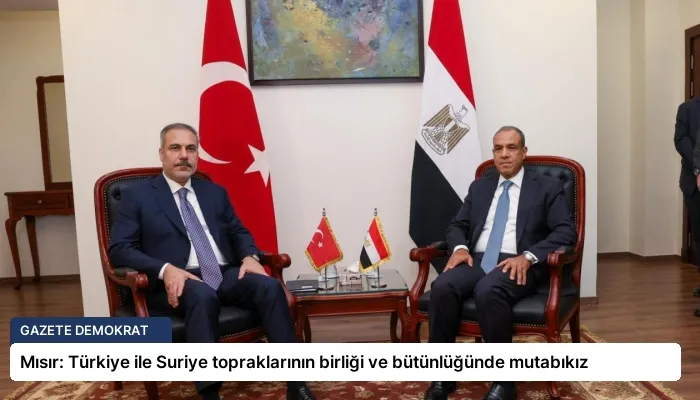 Mısır: Türkiye ile Suriye topraklarının birliği ve bütünlüğünde mutabıkız