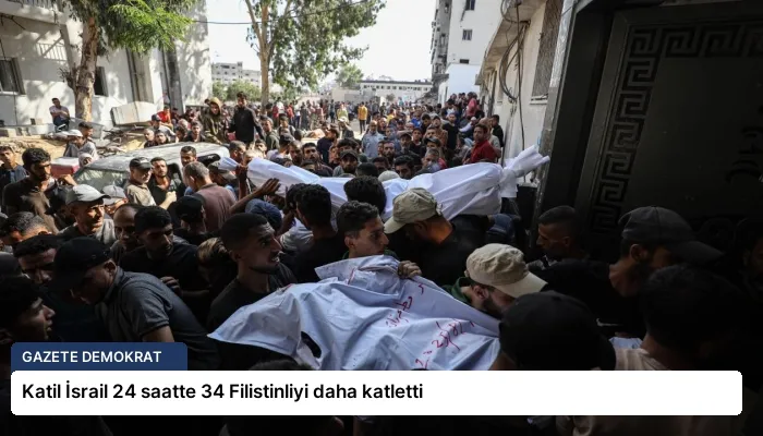 Katil İsrail 24 saatte 34 Filistinliyi daha katletti
