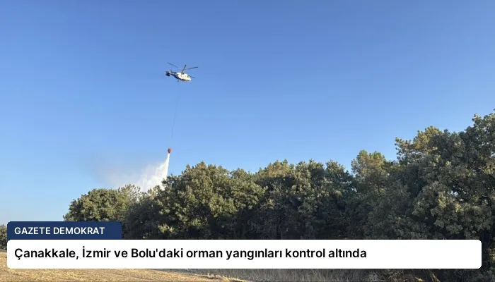 Çanakkale, İzmir ve Bolu’daki orman yangınları kontrol altında