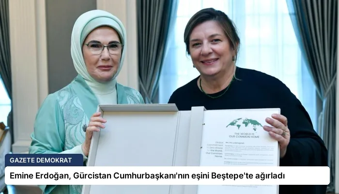 Emine Erdoğan, Gürcistan Cumhurbaşkanı’nın eşini Beştepe’te ağırladı