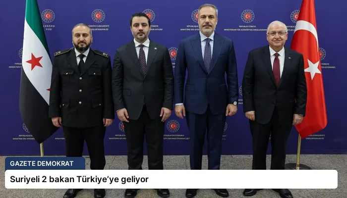 Suriyeli 2 bakan Türkiye’ye geliyor