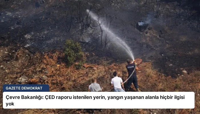Çevre Bakanlığı: ÇED raporu istenilen yerin, yangın yaşanan alanla hiçbir ilgisi yok