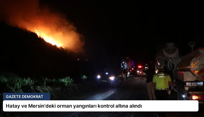 Hatay ve Mersin’deki orman yangınları kontrol altına alındı