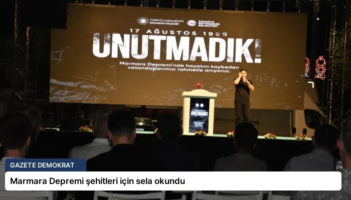 Marmara Depremi şehitleri için sela okundu