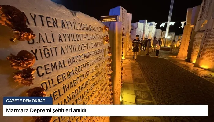 Marmara Depremi şehitleri anıldı