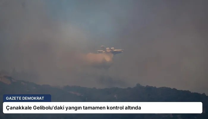 Çanakkale Gelibolu’daki yangın tamamen kontrol altında