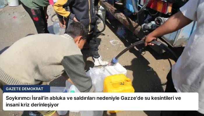Soykırımcı İsrail’in abluka ve saldırıları nedeniyle Gazze’de su kesintileri ve insani kriz derinleşiyor