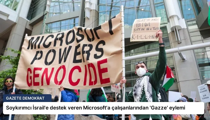 Soykırımcı İsrail’e destek veren Microsoft’a çalışanlarından ‘Gazze’ eylemi