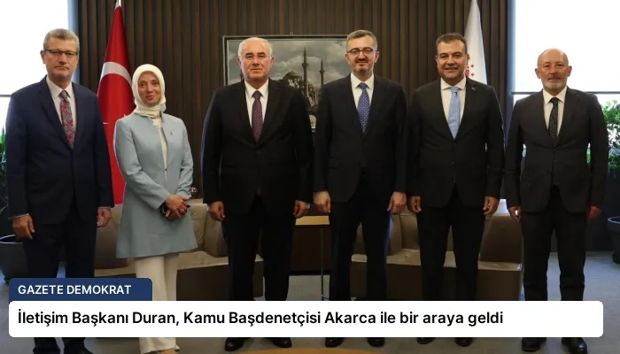 İletişim Başkanı Duran, Kamu Başdenetçisi Akarca ile bir araya geldi