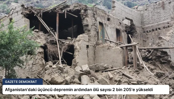 Afganistan’daki üçüncü depremin ardından ölü sayısı 2 bin 205’e yükseldi