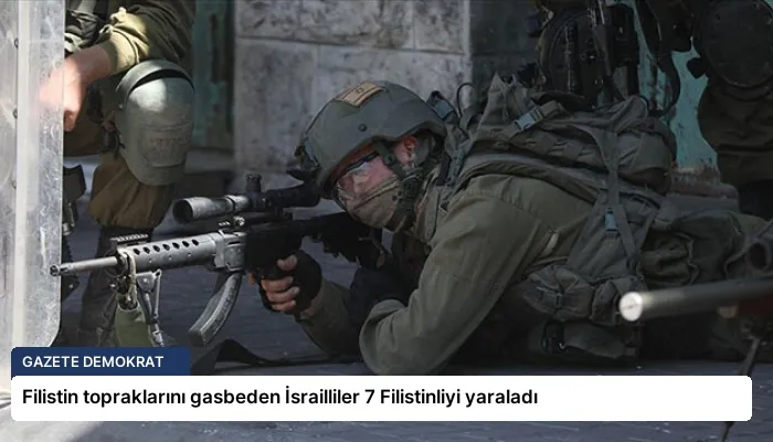 Filistin topraklarını gasbeden İsrailliler 7 Filistinliyi yaraladı