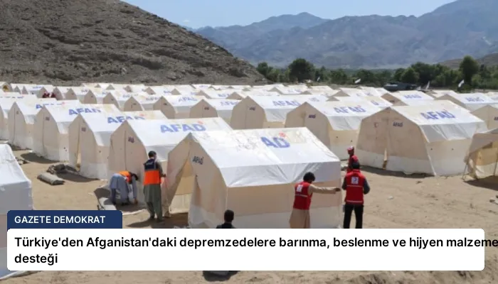 Türkiye’den Afganistan’daki depremzedelere barınma, beslenme ve hijyen malzemesi desteği