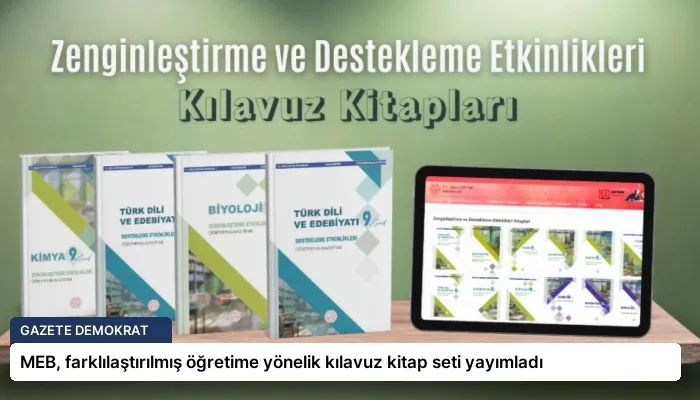 MEB, farklılaştırılmış öğretime yönelik kılavuz kitap seti yayımladı