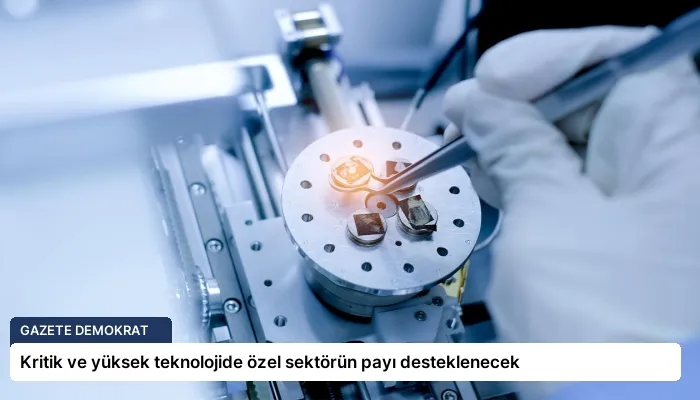 Kritik ve yüksek teknolojide özel sektörün payı desteklenecek