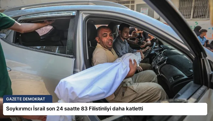 Soykırımcı İsrail son 24 saatte 83 Filistinliyi daha katletti