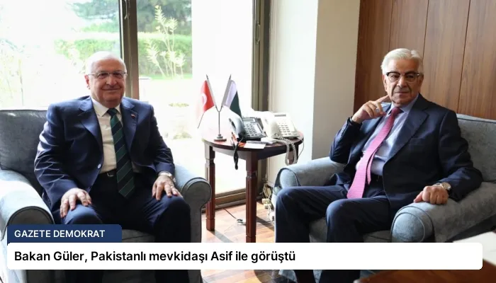Bakan Güler, Pakistanlı mevkidaşı Asif ile görüştü