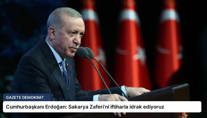 Cumhurbaşkanı Erdoğan: Sakarya Zaferi’ni iftiharla idrak ediyoruz
