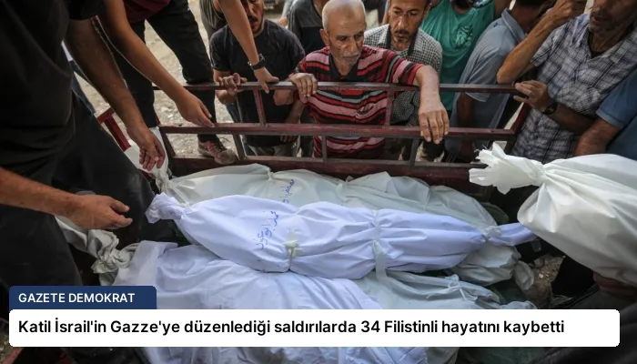 Katil İsrail’in Gazze’ye düzenlediği saldırılarda 34 Filistinli hayatını kaybetti
