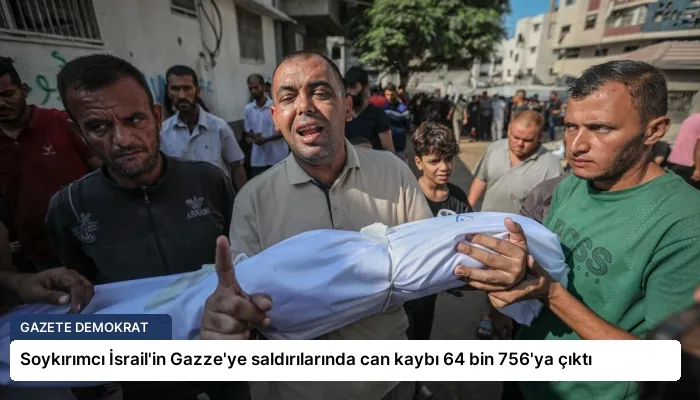 Soykırımcı İsrail’in Gazze’ye saldırılarında can kaybı 64 bin 756’ya çıktı