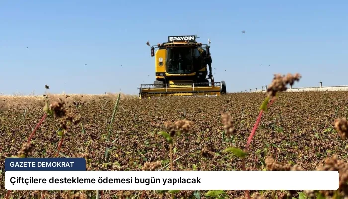 Çiftçilere destekleme ödemesi bugün yapılacak