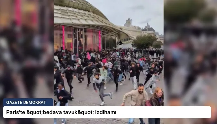 Paris’te "bedava tavuk" izdihamı