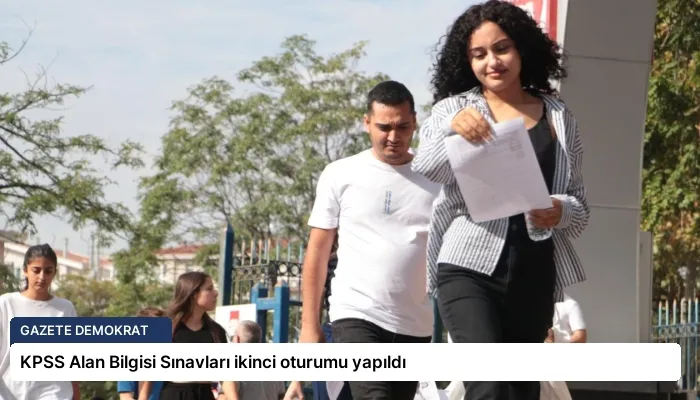 KPSS Alan Bilgisi Sınavları ikinci oturumu yapıldı