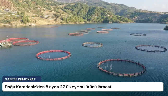 Doğu Karadeniz’den 8 ayda 27 ülkeye su ürünü ihracatı