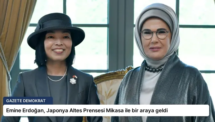 Emine Erdoğan, Japonya Altes Prensesi Mikasa ile bir araya geldi