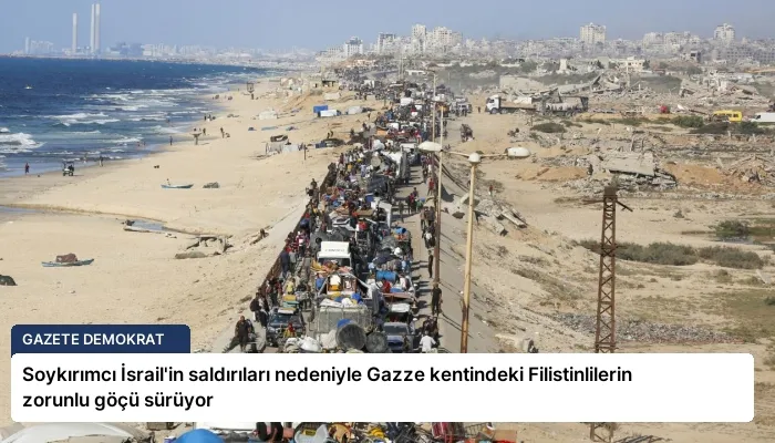Soykırımcı İsrail’in saldırıları nedeniyle Gazze kentindeki Filistinlilerin zorunlu göçü sürüyor