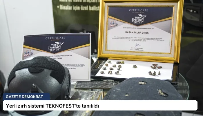 Yerli zırh sistemi TEKNOFEST’te tanıtıldı