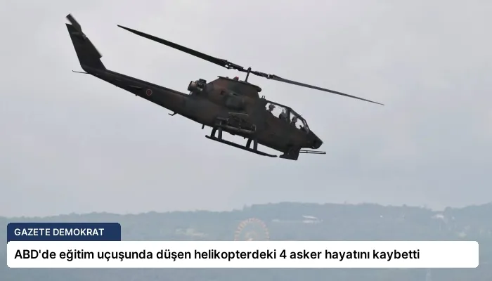 ABD’de eğitim uçuşunda düşen helikopterdeki 4 asker hayatını kaybetti