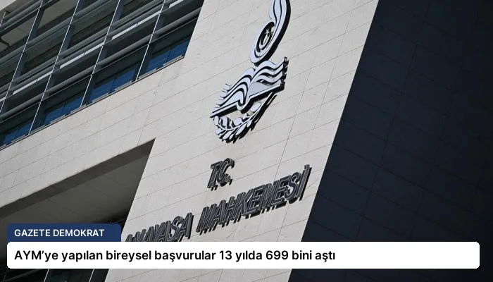 AYM’ye yapılan bireysel başvurular 13 yılda 699 bini aştı