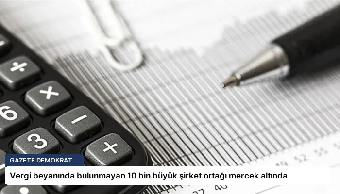 Vergi beyanında bulunmayan 10 bin büyük şirket ortağı mercek altında