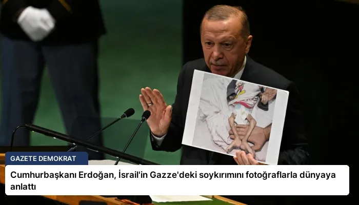Cumhurbaşkanı Erdoğan, İsrail’in Gazze’deki soykırımını fotoğraflarla dünyaya anlattı