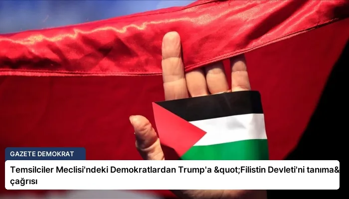 Temsilciler Meclisi’ndeki Demokratlardan Trump’a "Filistin Devleti’ni tanıma" çağrısı