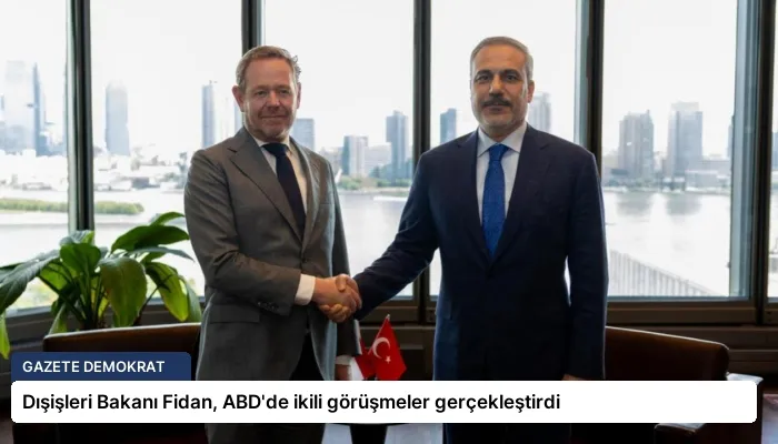 Dışişleri Bakanı Fidan, ABD’de ikili görüşmeler gerçekleştirdi
